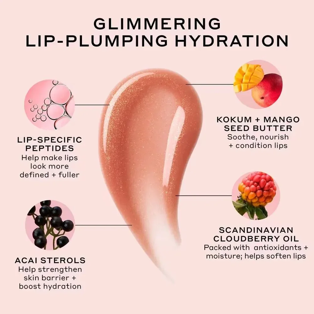 Ole Henriksen Pout Preserve Lip Treatment – Strawberry Sorbet Glimmer, 0.4 oz